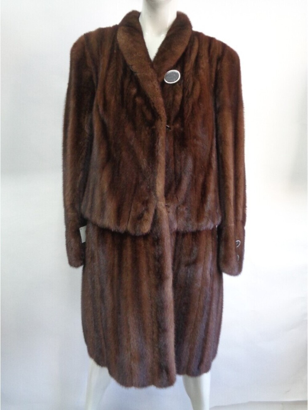 Excellent Canadian Demi Buff Female Mink Fur Coat Jacket Women Woman Size 6-8